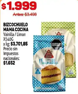 Makro Mama cocina bizcochuelo vainilla / limon oferta