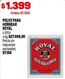 Makro Royal polvo para hornear oferta