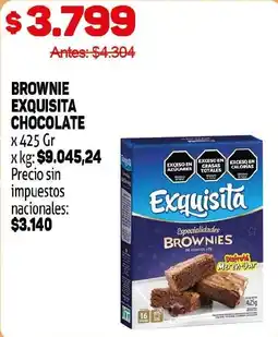 Makro Exquisita brownie chocolate oferta