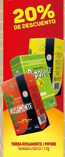 Makro Rosamonte yerba mate / pipore oferta