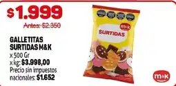 Makro M&K galletitas surtidas oferta