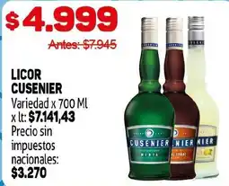 Makro Cusenier licor oferta