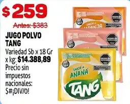Makro Jugo polvo tang oferta