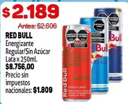 Makro Red bull energizante regular/sin azúcar oferta