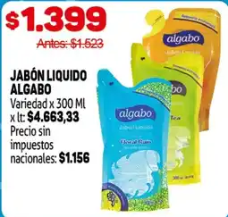 Makro Algabo jabón liquido oferta