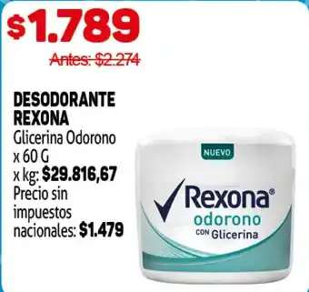 Makro Rexona desodorante oferta