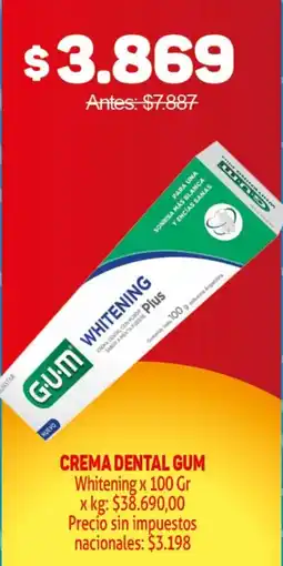 Makro Gum crema dental whitening plus oferta