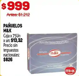 Makro M&K pañuelos oferta