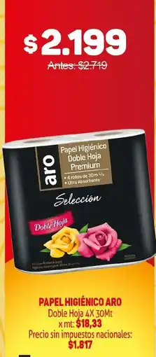 Makro Aro papel higiénico doble hoja premium oferta