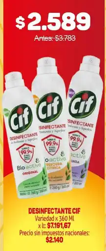 Makro Cif desinfectante oferta