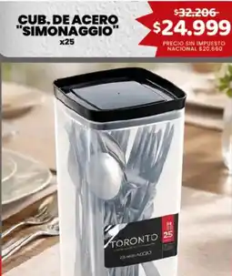 Makro Simonaggio toronto cub. de acero oferta