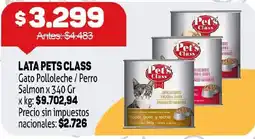 Makro Pets class gato pollo leche / perro salmon oferta