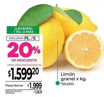 La Anonima Limón granel oferta
