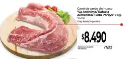 La Anonima Carré de cerdo sin hueso oferta