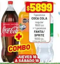 Almacor Coca cola - gaseosa coca cola + gaseosa fanta/sprite oferta