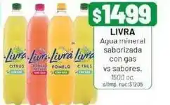Almacor Livra - agua mineral saborizada con gas oferta