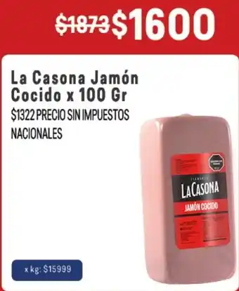 La casona jamón cocido