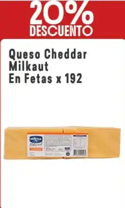 Makro Milkaut queso cheddar en fetas oferta