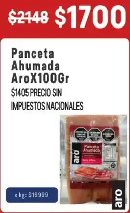 Makro Aro panceta ahumada oferta