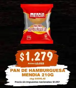Makro Mendia pan de hamburguesa oferta