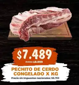 Makro Pechito de cerdo oferta