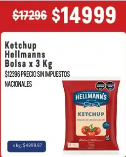 Makro Hellmann's ketchup bolsa oferta