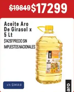 Makro Aro aceite de girasol oferta