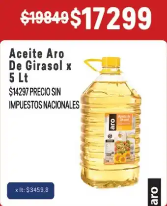 Aro aceite de girasol