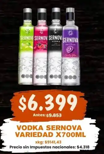 Sernova vodka variedad