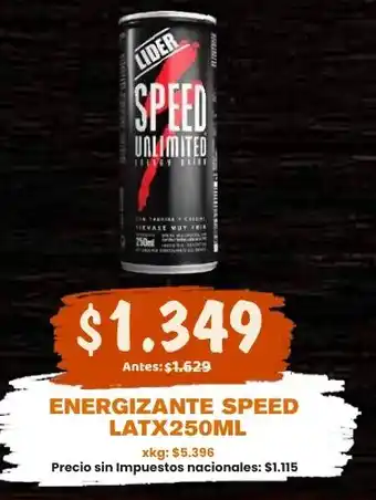 Lider energizante speed