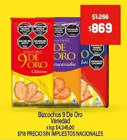 Makro 9 de oro bizcochos variedad oferta