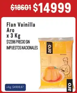 Makro Aro flan vainilla oferta