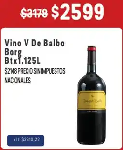 Makro V de balbo vino borg bt. oferta