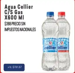 Makro Cellier agua c/s gas x600 mi oferta
