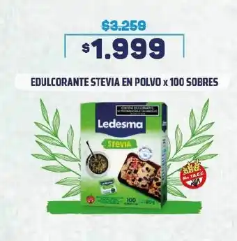 Makro Ledesma edulcorante stevia en polvo oferta
