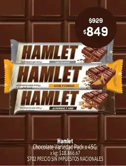 Makro Hamlet chocolate variedad pack oferta