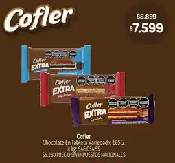 Makro Cofler chocolate en tableta variedad oferta