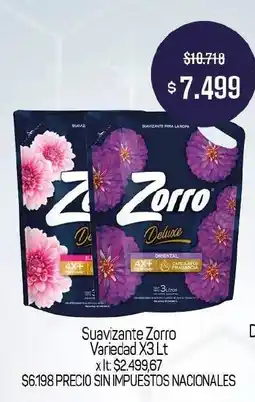 Makro Zorro suavizante oferta