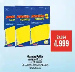Makro Patito guantes oferta
