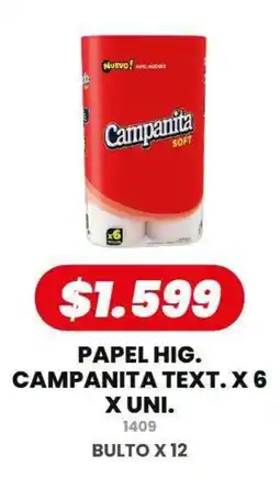 Autoservicio Capo Campanita papel hig. text. oferta
