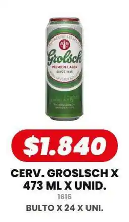Autoservicio Capo Grolsch premium lager oferta
