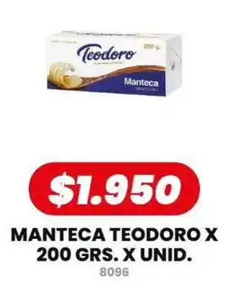 Autoservicio Capo Teodoro manteca oferta