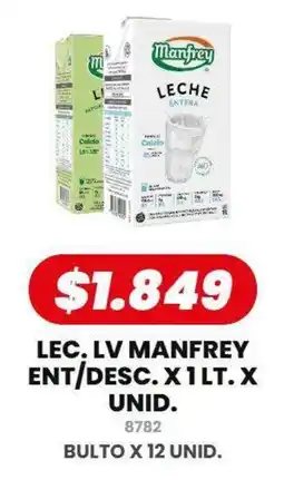 Autoservicio Capo Manfrey leche entera oferta