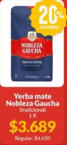 Supermercados Aiello Nobleza gaucha yerba mate tradicional oferta