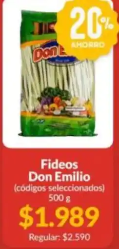 Supermercados Aiello Don emilio fideos oferta