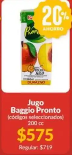 Supermercados Aiello Baggio Pronto Jugo oferta