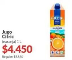 Supermercados Aiello Citric jugo de naranja oferta