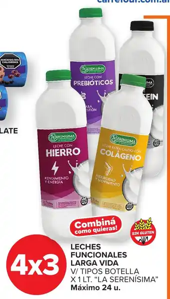 Carrefour Express La serenisima leches funcionales larga vida oferta