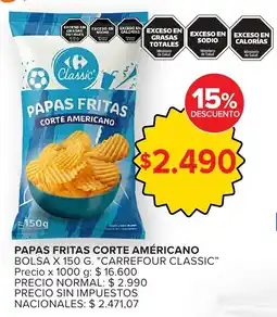 Carrefour Express Carrefour classic papas fritas corte americano oferta