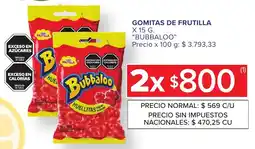 Carrefour Express Bubbaloo gomitas de frutilla oferta